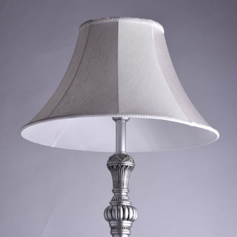 Lampadaire argenté country 1 ampoule 166 cm