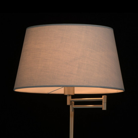 Lampadaire argenté megapolis 1 ampoule 150 cm