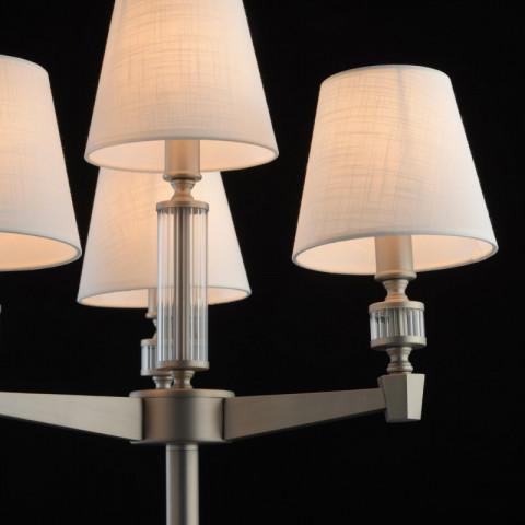 Lampadaire argenté neoclassic 4 ampoules 160 cm