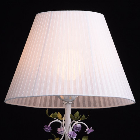 Lampadaire blanc flora 1 ampoule 160 cm