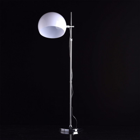 Lampadaire chromé techno 1 ampoule 184 cm