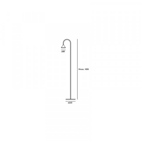 Lampadaire décoratif ding led 12 ampoules