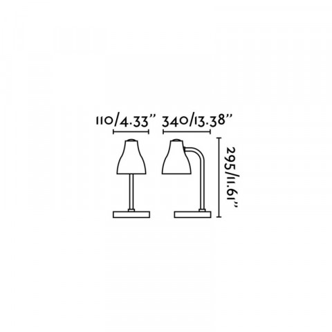 Lampe de bureau orange bob 1 ampoule