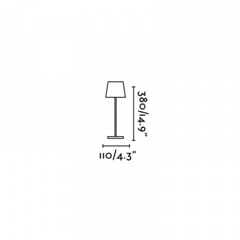 Lampe de jardin noire toc