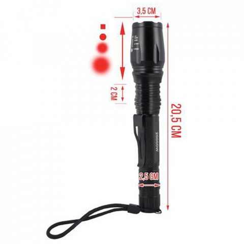 Lampe de poche lampe torche avec 5 modes