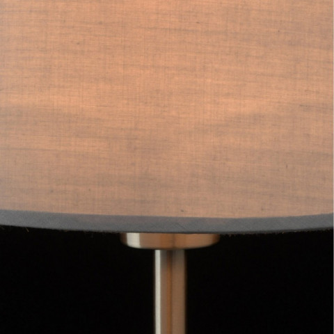 Lampe de table argentée megapolis 1 ampoule 43 cm