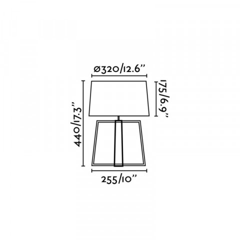 Lampe de table blanche bliss 1 ampoule