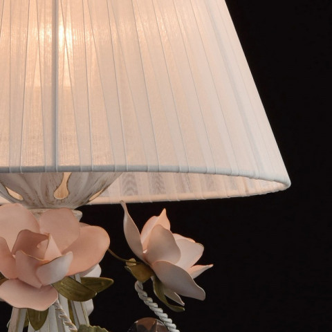 Lampe de table blanche flora 1 ampoule 49 cm