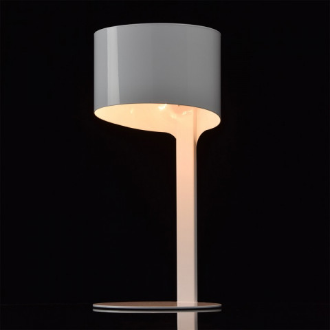 Lampe de table blanche megapolis 1 ampoule 33 cm
