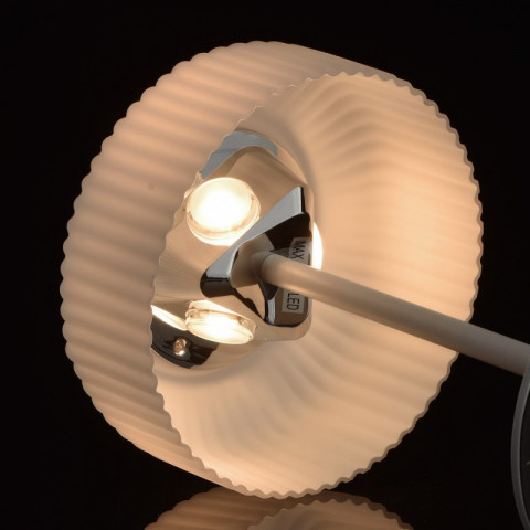 Lampe de table blanche megapolis 3 ampoules 35 cm