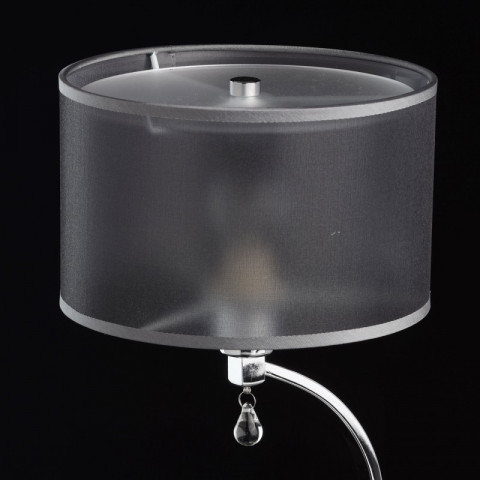 Lampe de table chromée elegance 1 ampoule 40 cm
