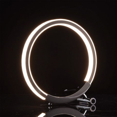 Lampe de table chromée megapolis 1 ampoule 30 cm