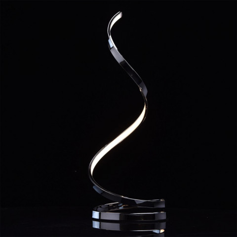 Lampe de table chromée techno 1 ampoule 57 cm