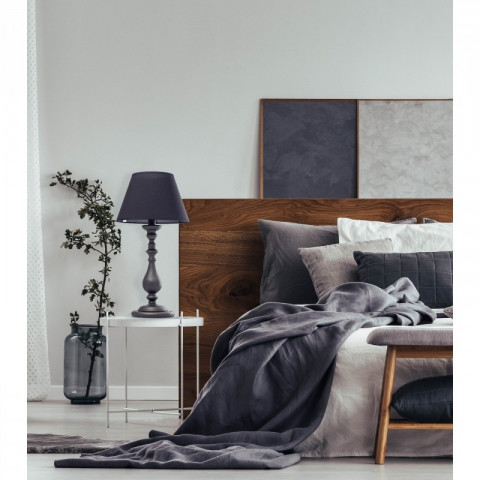 Lampe de table grise neoclassic 1 ampoule 55 cm