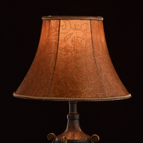 Lampe de table marron country 1 ampoule 65 cm