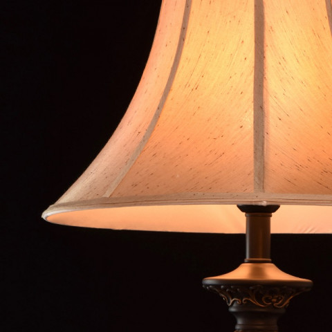 Lampe de table noire country 1 ampoule 70 cm