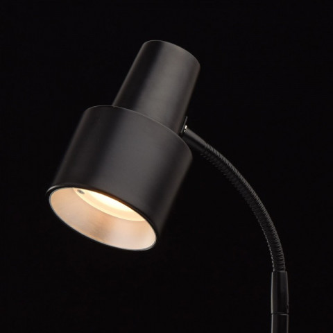 Lampe de table noire techno 1 ampoule 47 cm
