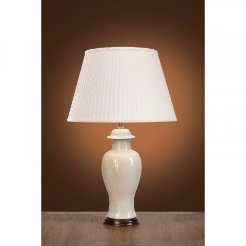 Lampe ivory crackle small, sans abat-jour