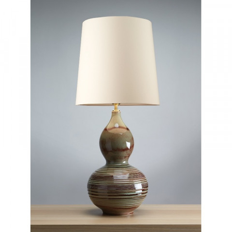 Lampe jade gourd, céramique, sans abat-jour