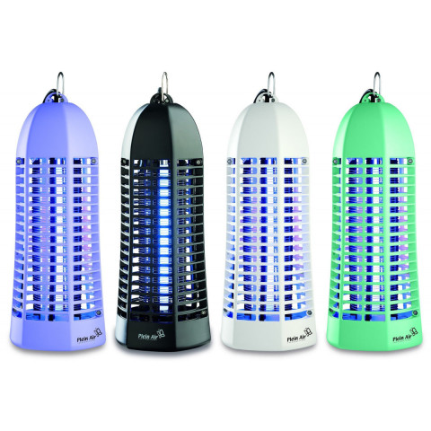Lampe piege anti moustique et insectes plein air violet laqué - décharge électrique 1000v - champ action 20 m2