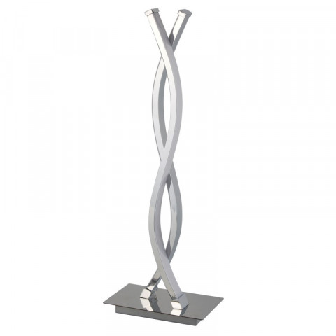 Lampe platt, chrome et polycarbonate