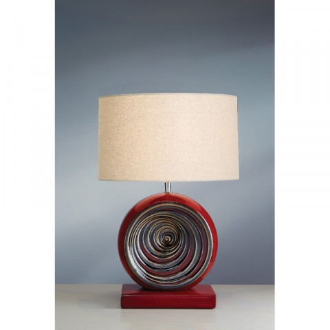 Lampe red swirl, sans abat-jour
