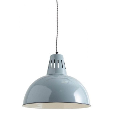 Lampe suspension vintage en métal laqué - Coloris au choix