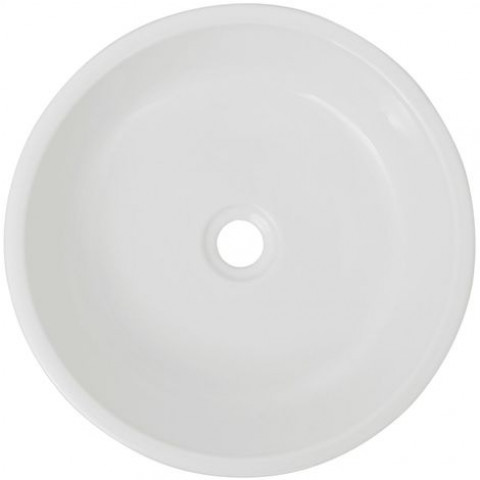 Lavabo rond céramique blanc 42 x 12 cm