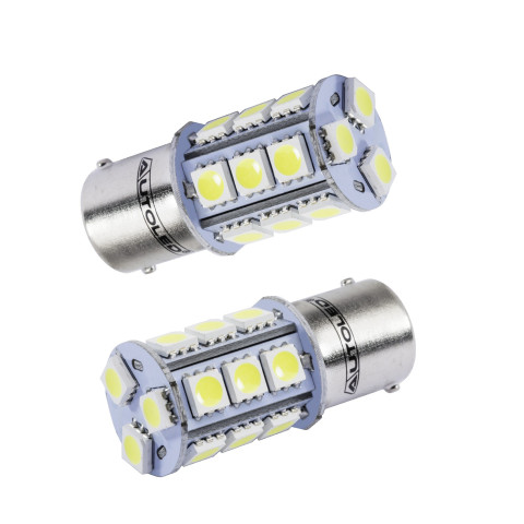 Ampoule led p21/5w / 18 leds blanc / ampoule bay15d autoled®