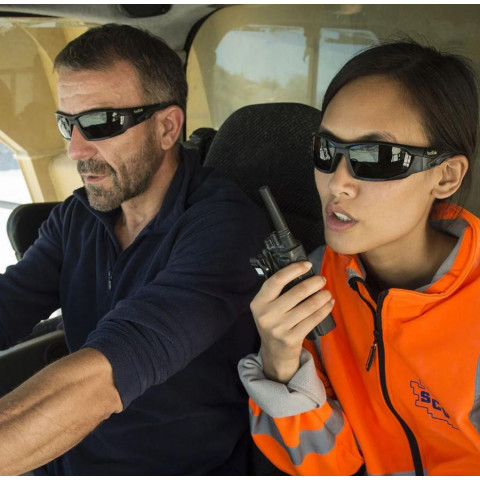 Lunette mercuro polarisé bi-matière + étui microfibre bolle - merpol