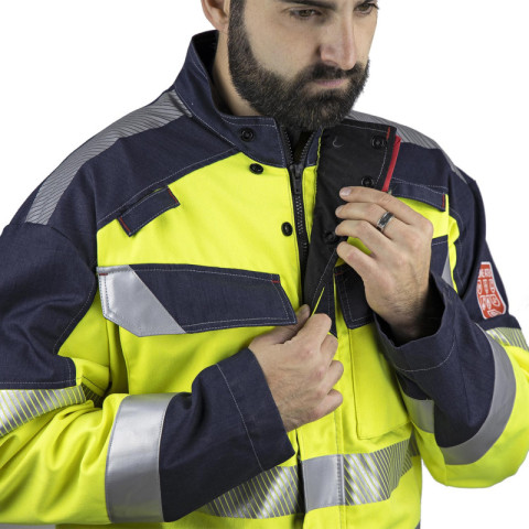 Combinaison ATEX haute visibilité Risk Authentic SILICIUM - LMA - 4150-M