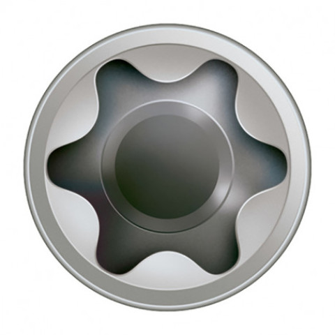 Vis terrasse SPAX 5x50mm Tête cyl. T-STAR plus T25 - Pointe CUT - inox A2 - 200 unités - 0537000500503