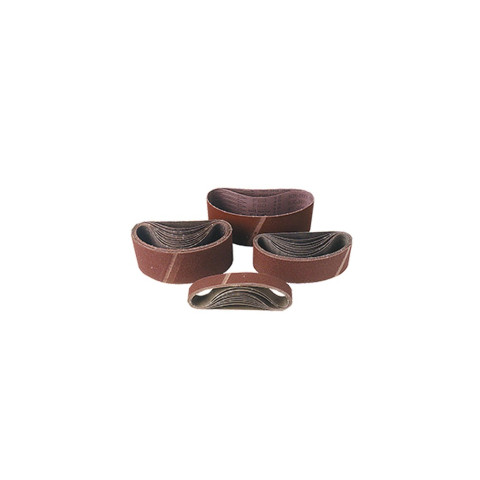 3 bandes sans fin corindon - 75 x 457 mm Gr. 80 - pour bois et métal - LEMAN - 75457.02