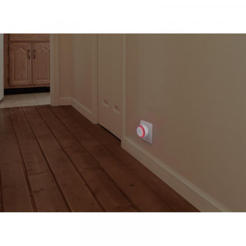 Lot de 4 veilleuse led renkforce emn100x2 rond rouge, bleu blanc