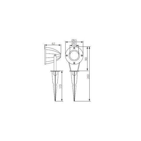 Luminaire de jardin led 4 watt (eq. 35 watt) - Couleur eclairage - Blanc neutre