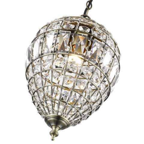 Lustre laiton antique craven arms h152 1 lumières