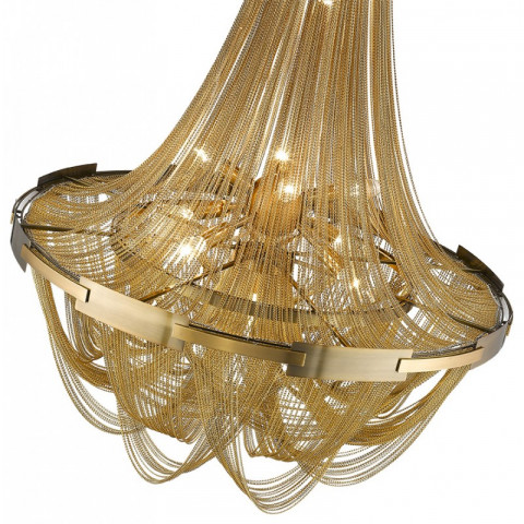 Lustre laiton  southampton 6 lumières
