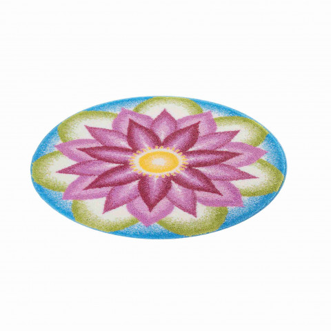 Tapis de salle de bain understanding violet rond 80 cm
