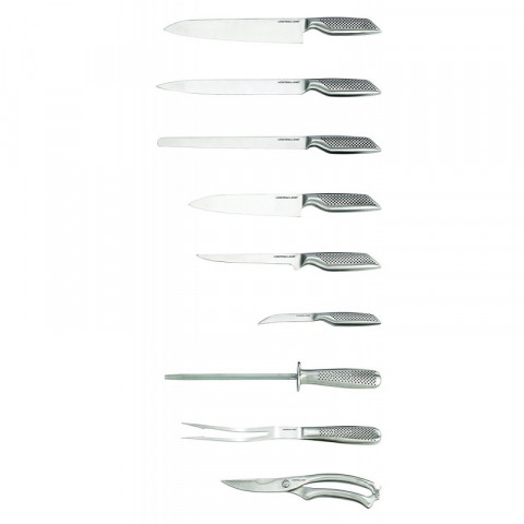 Malette 9 pièces coutellerie tout métal - couteau du chef
