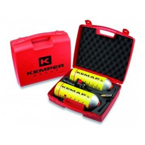 kemper mallette chalumeau lampe a souder professionnelle 2 bonbonnes gaz kemap distriartisan
