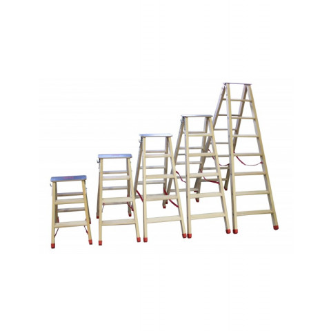 Marchepied double en bois- 7 marches - balmay bois