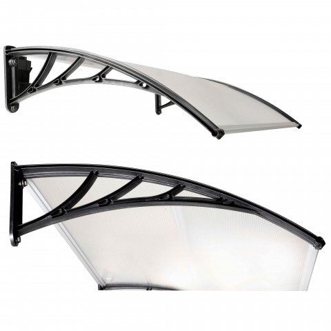 Marquise polycarbonate avec support 80x100cm
