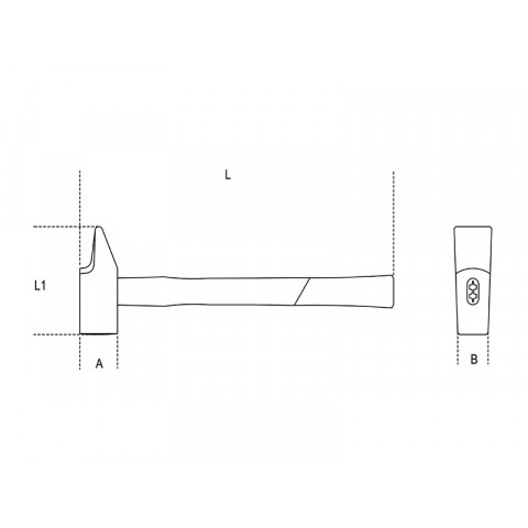Marteau mecanicien tete rivoir 1370 f32 beta 013700432