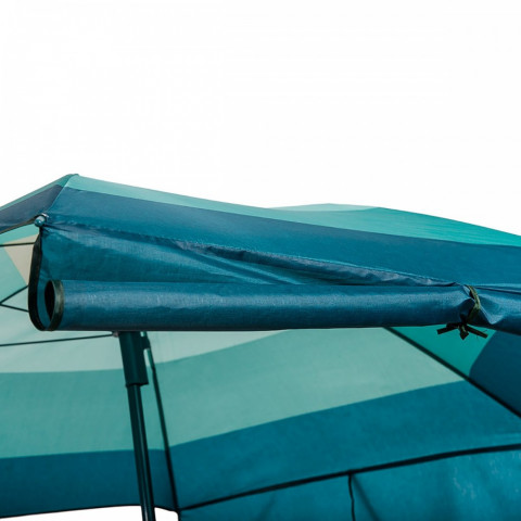 Maui extra 2 transats chaises pliables parasol jardin plage       vert