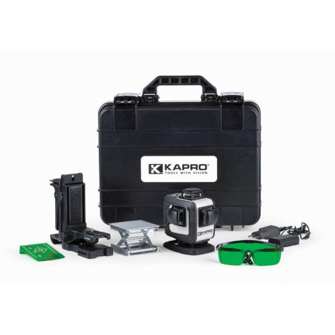 Laser 4D vert KAPRO + mallette rigide + accessoires modèle 884G - 58843