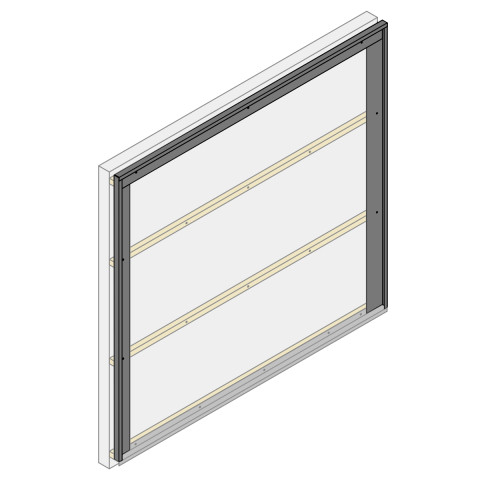 Accessoire universel L1150 mm MY METAL FACTORY pour parement tasseau 20x20 - 23