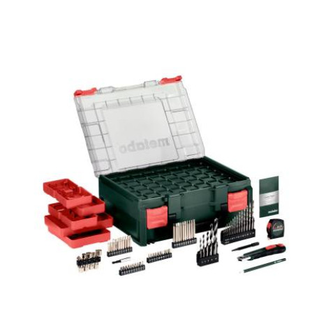 Perceuse-visseuse sans fil 18v bs18 - metabo -avec 2 batteries 18v 2,0 ah - chargeur et coffret d'accessoires - 602207710