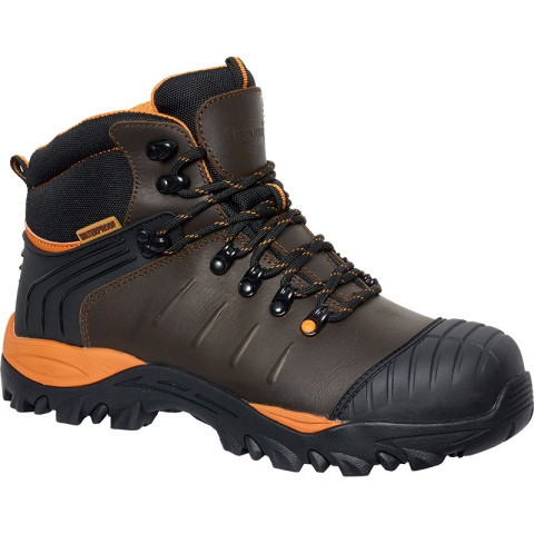 Chaussures de sécurité hautes marron MONTANA S3 HI CI SRC WR - SOLIDUR - MONTA-45