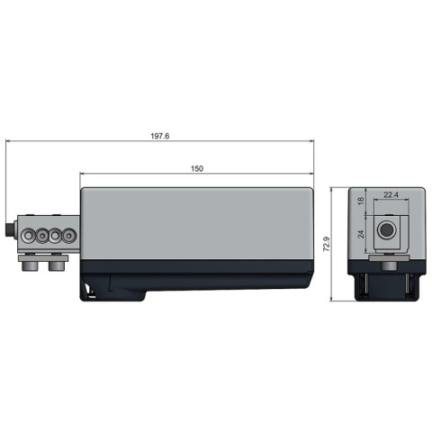 Motorisation filaire sycomm avec pack batterie