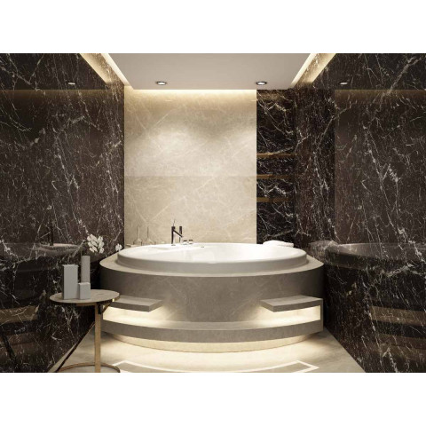 Dallage marbre brun elva brown  - vendu par lot de 1.08 m² - Dimension au choix